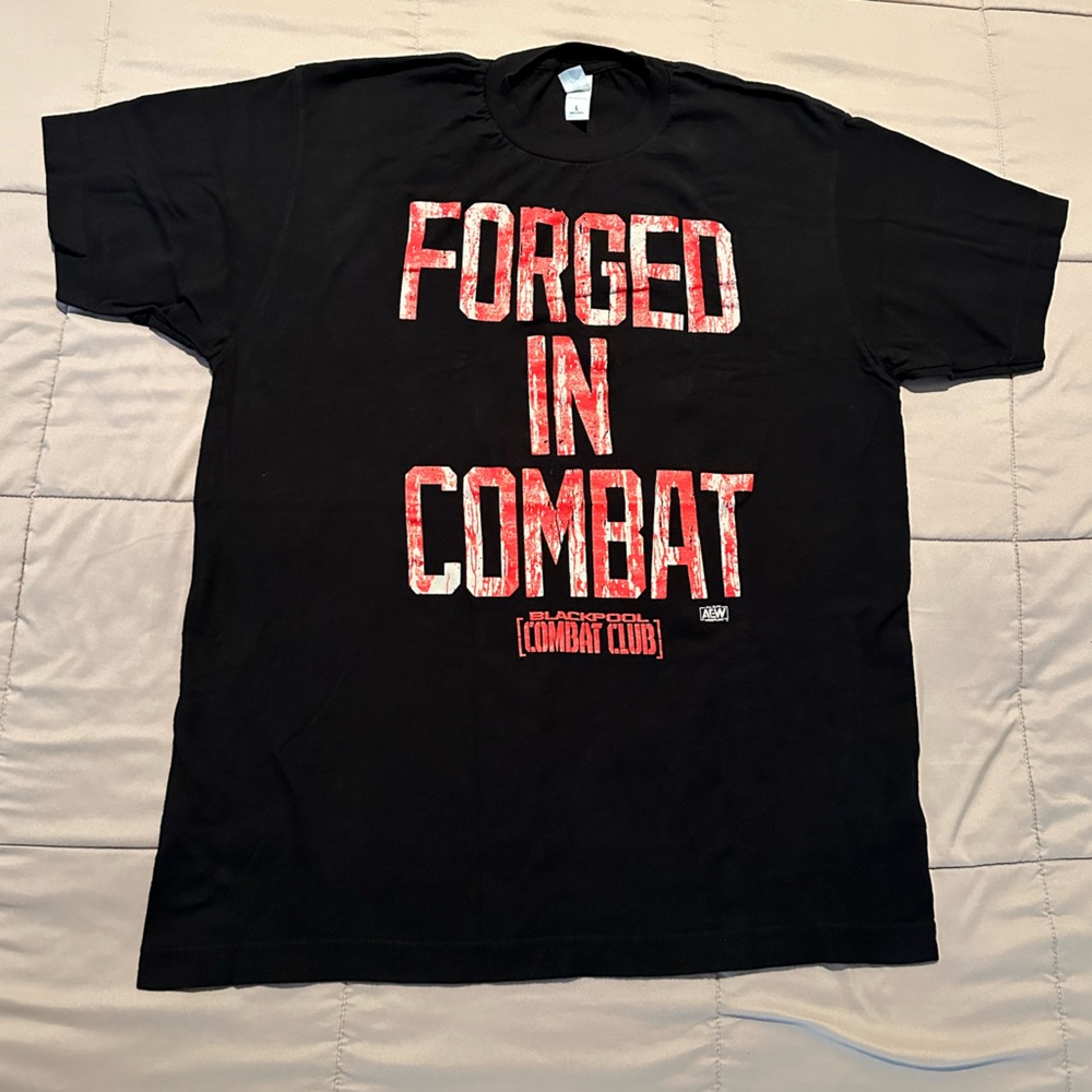 AEW All Elite Wrestling “FORGED IN COMBAT” Men’s Shirt